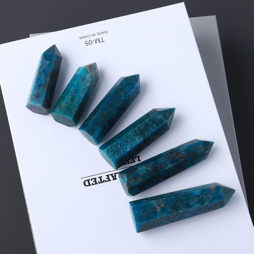 Blue Apatite Point -Wholesale Crystals