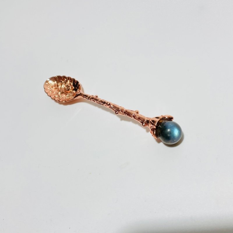 5 Colors Coffee Spoon With High Quality Labradorite Sphere Wholesale -Wholesale Crystals
