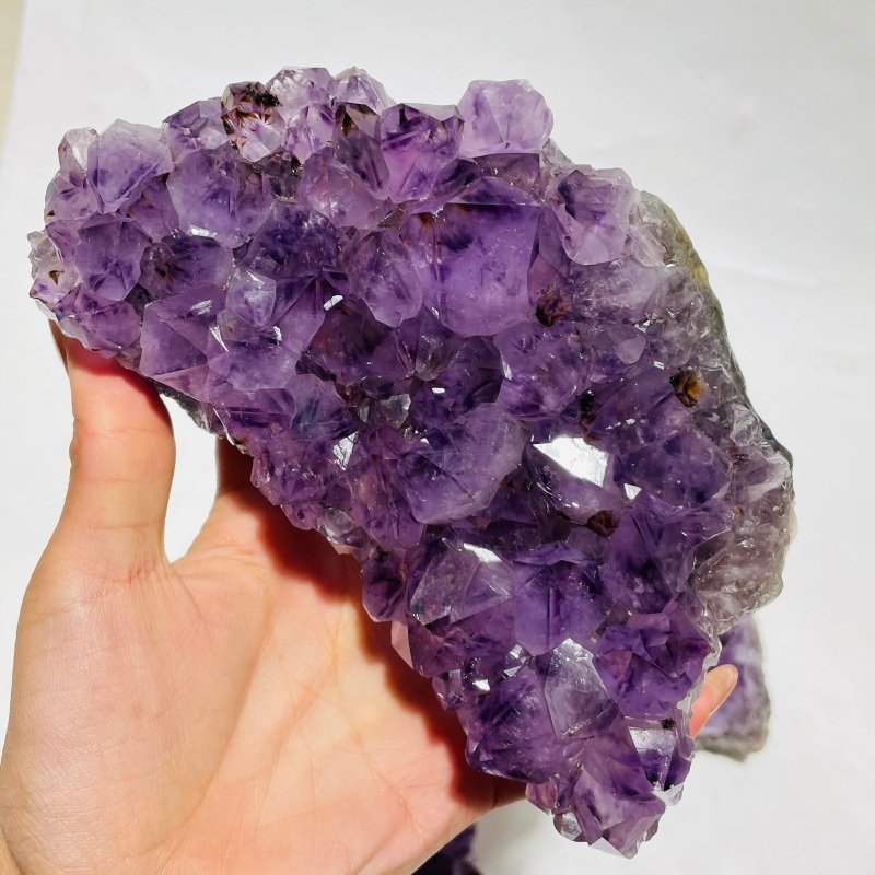5 Pieces Amethyst Cacoxenite Super7 Cluster -Wholesale Crystals