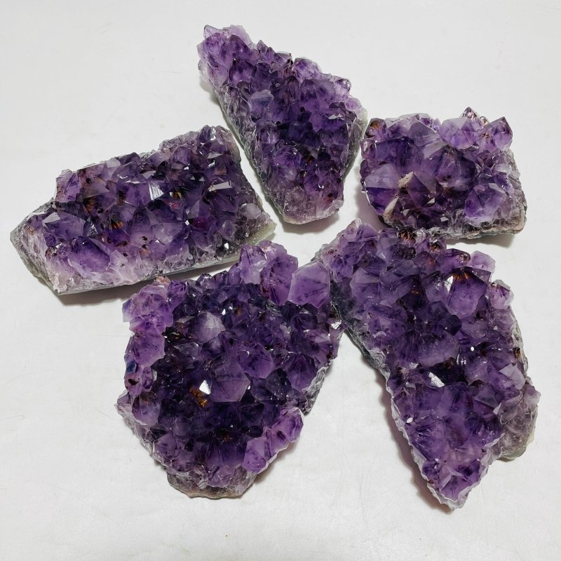 5 Pieces Amethyst Cacoxenite Super7 Cluster - Wholesale Crystals