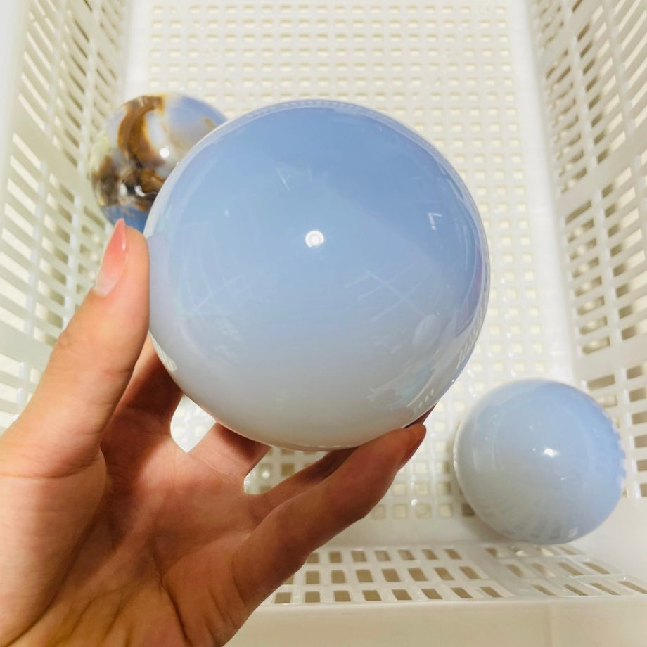 Extra Large offers Vivid Blue Chalcedony Sphere.