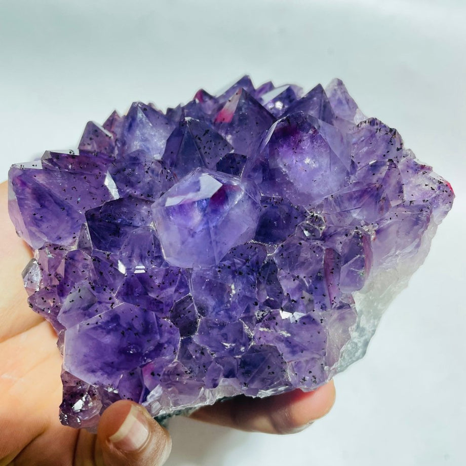 11.7 Deep Purple Amethyst Crystal Cluster With Huge Crystals