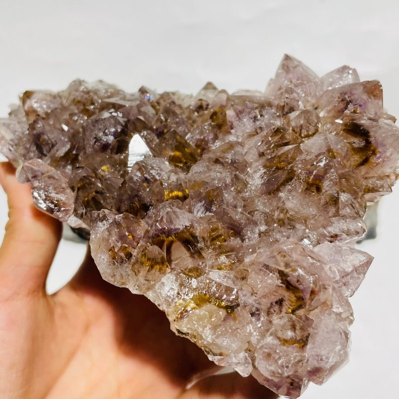 5 Pieces Raw Amethyst Super7 Cacoxenite Cluster Stone -Wholesale Crystals