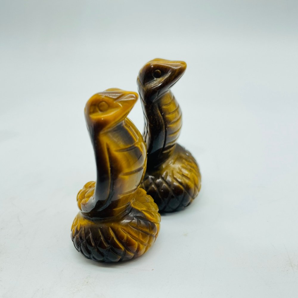 5 Types Cobra Snake Sodalite & Zebra Tiger Eye Stone Carving Wholesale -Wholesale Crystals