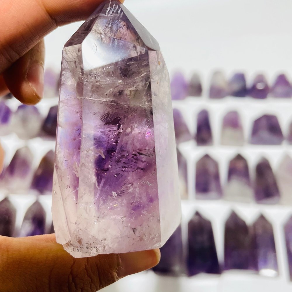 50 Pieces Amethyst Stone Tower Points -Wholesale Crystals