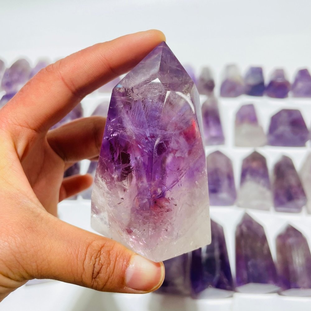 50 Pieces Amethyst Stone Tower Points -Wholesale Crystals