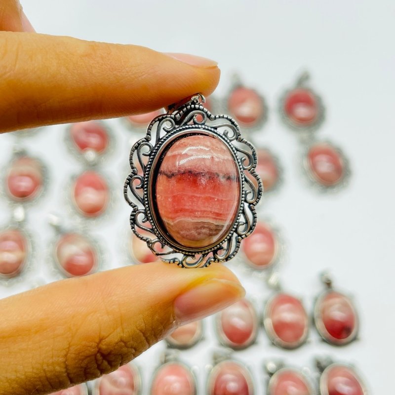 32 Pieces Rhodochrosite (Argentina) Pendant Charm -Wholesale Crystals