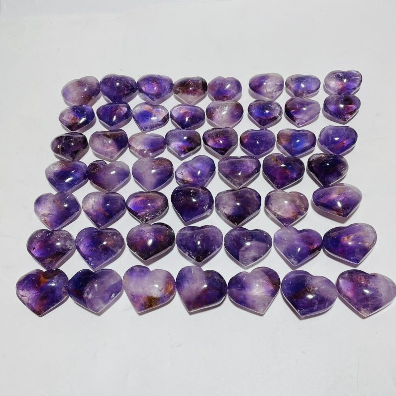 52 Pieces Ametrine Heart Crystal -Wholesale Crystals