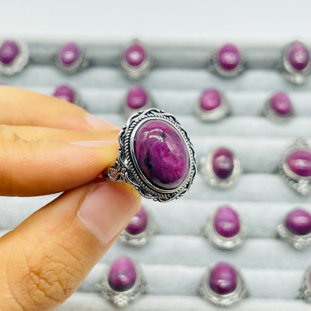30 Pieces High Quality Ruby Zoisite Different Styles Ring -Wholesale Crystals
