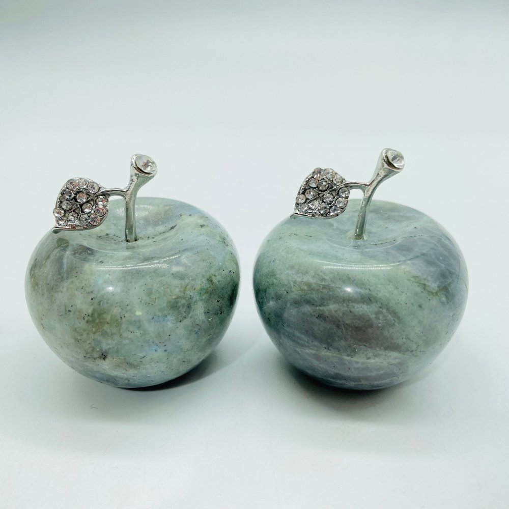 6 Types Chevron Amethyst&Labradorite Howlite Apple Carving Wholesale -Wholesale Crystals