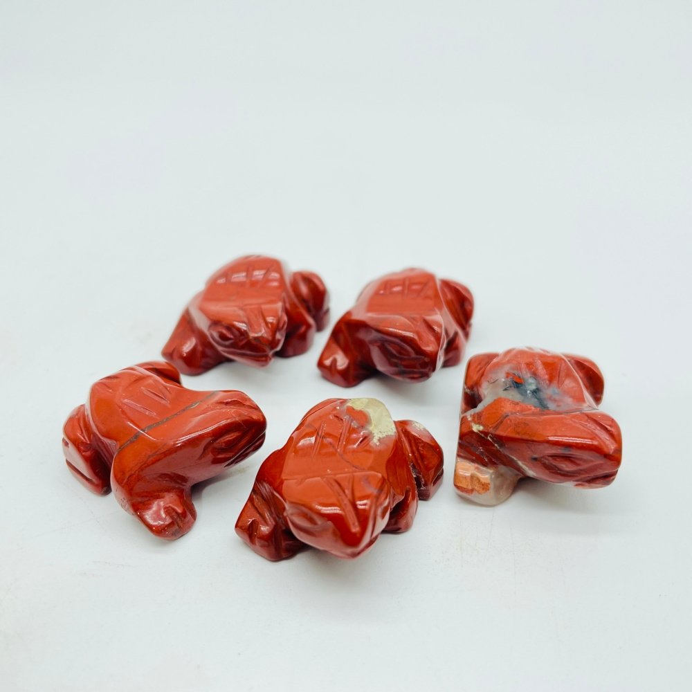 6 Types Mini Frog Carving Que Sera Rose Quartz Animals Wholesale -Wholesale Crystals