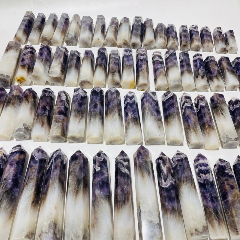 67 Pieces Large Chevron Amethyst Tower -Wholesale Crystals