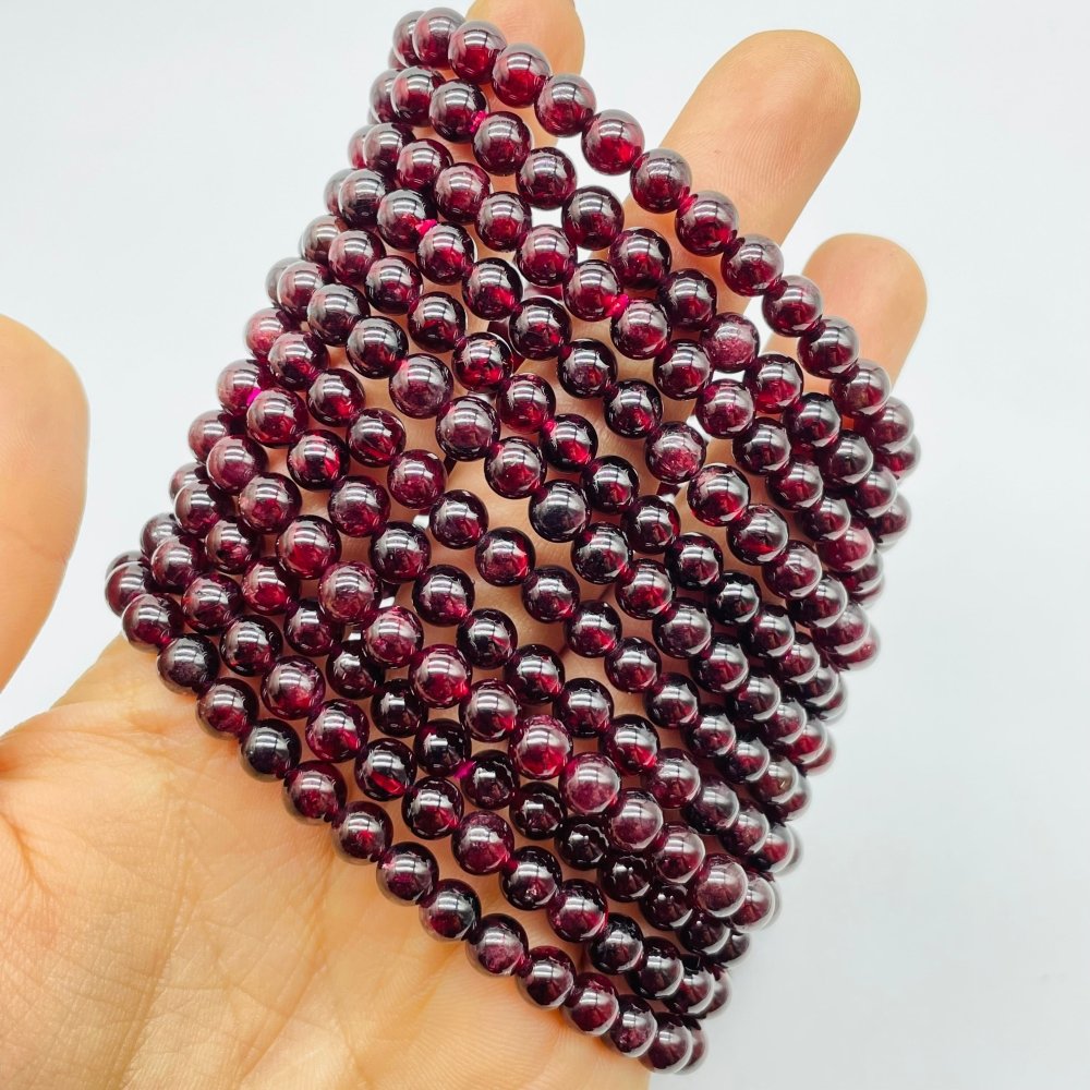 6mm Garnet Bracelets Wholesale -Wholesale Crystals