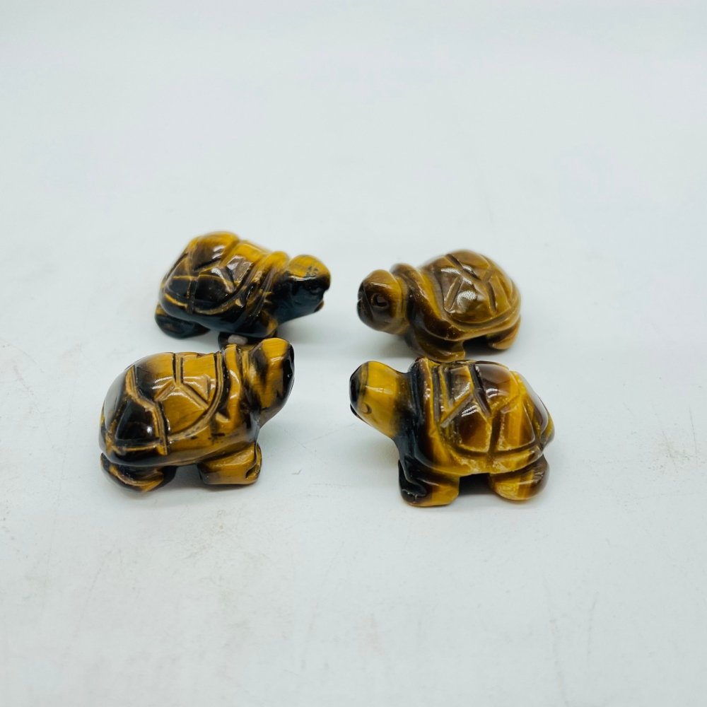 6Types Mini Tortoise turtle Moss Agate&Caribbean Chevron Amethyst Carving Animals Wholesale -Wholesale Crystals