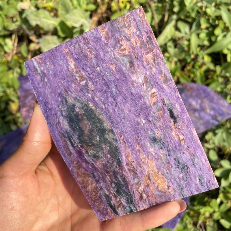 7 Pieces Beautiful High Quality Charoite Slab -Wholesale Crystals
