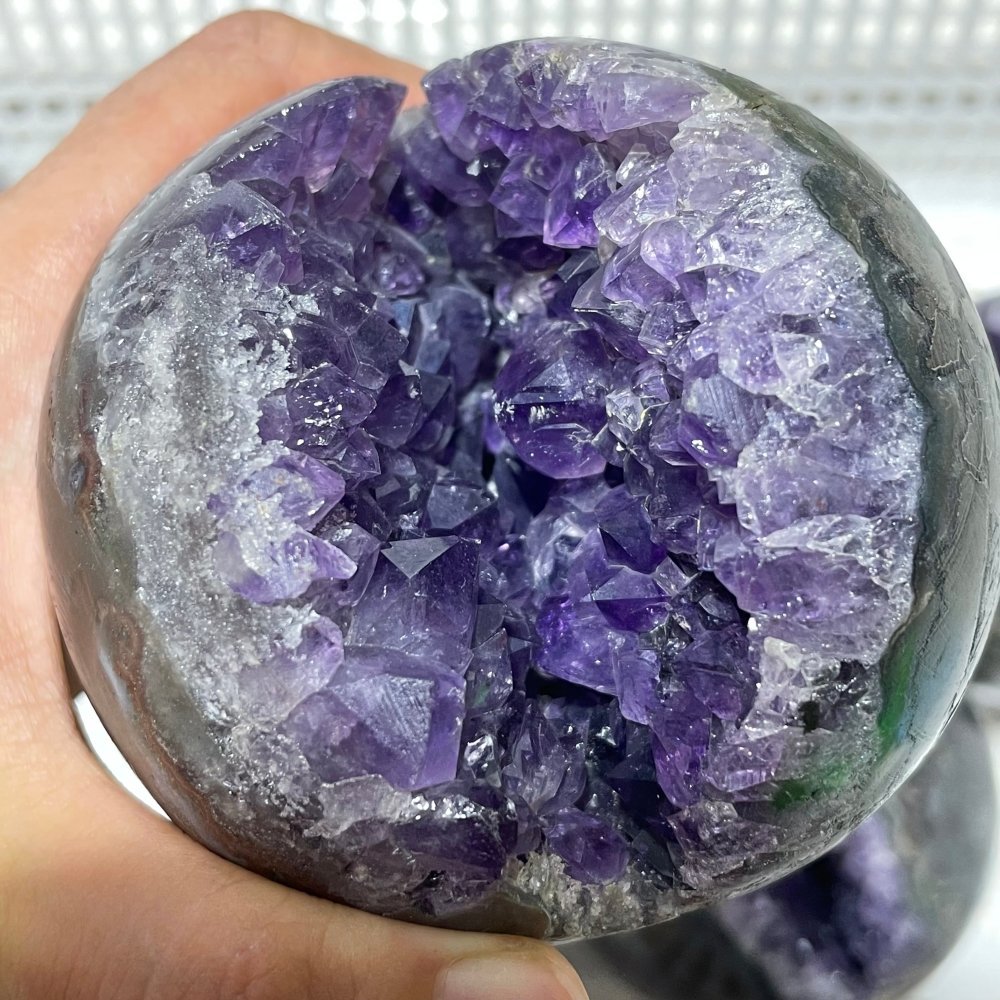 7 Pieces High Quality Amethyst Cluster Spheres -Wholesale Crystals