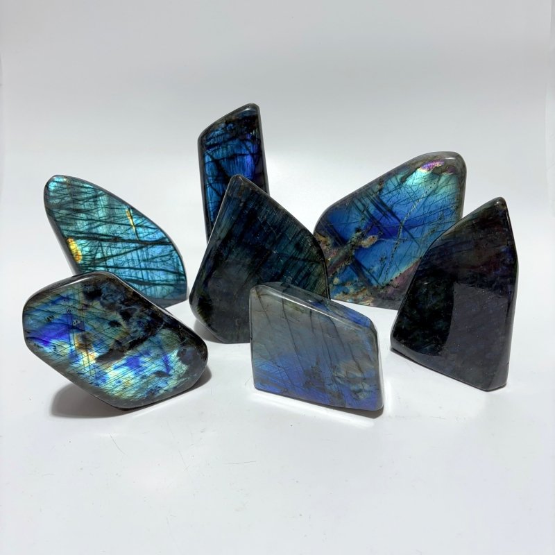 7 Pieces Large High Quality Labradorite Free Form -Wholesale Crystals
