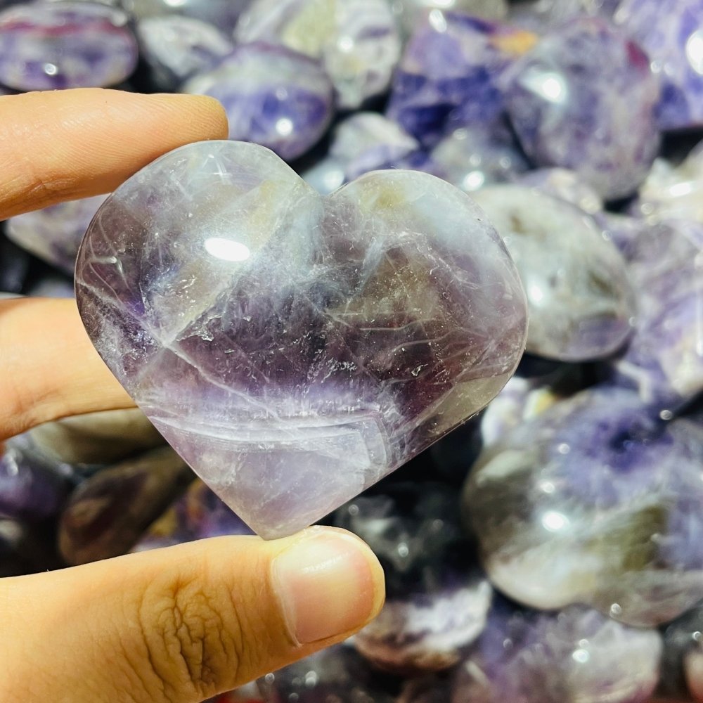 Amethyst chevron heart crystal wholesale -Wholesale Crystals