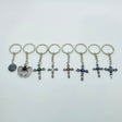 8 Types Crystal Keychain Carving Wholesale Cross Spin Turntable Shape - Wholesale Crystals
