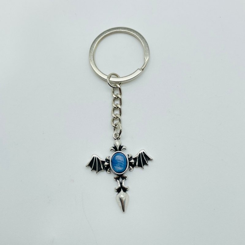 8 Types Crystal Keychain Carving Wholesale Cross Spin Turntable Shape -Wholesale Crystals