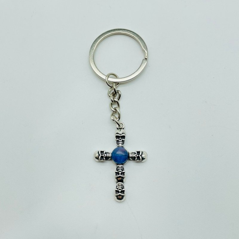 8 Types Crystal Keychain Carving Wholesale Cross Spin Turntable Shape -Wholesale Crystals