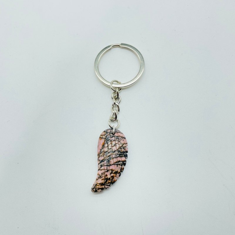 8 Types Crystal Keychain Stone Carving Wholesale Wing Heart Shape - Wholesale Crystals