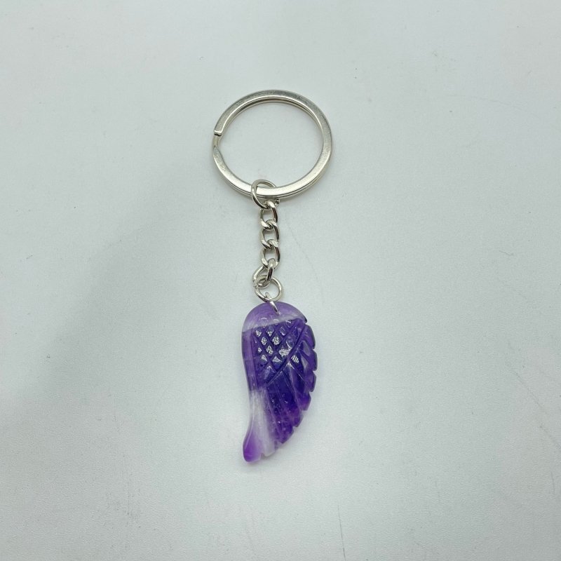 8 Types Crystal Keychain Stone Carving Wholesale Wing Heart Shape -Wholesale Crystals