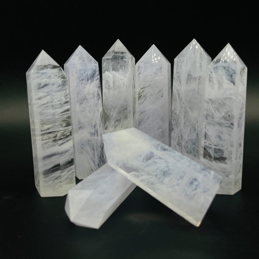 White Smelting Stone Quartz Tower Points Wholesale -Wholesale Crystals