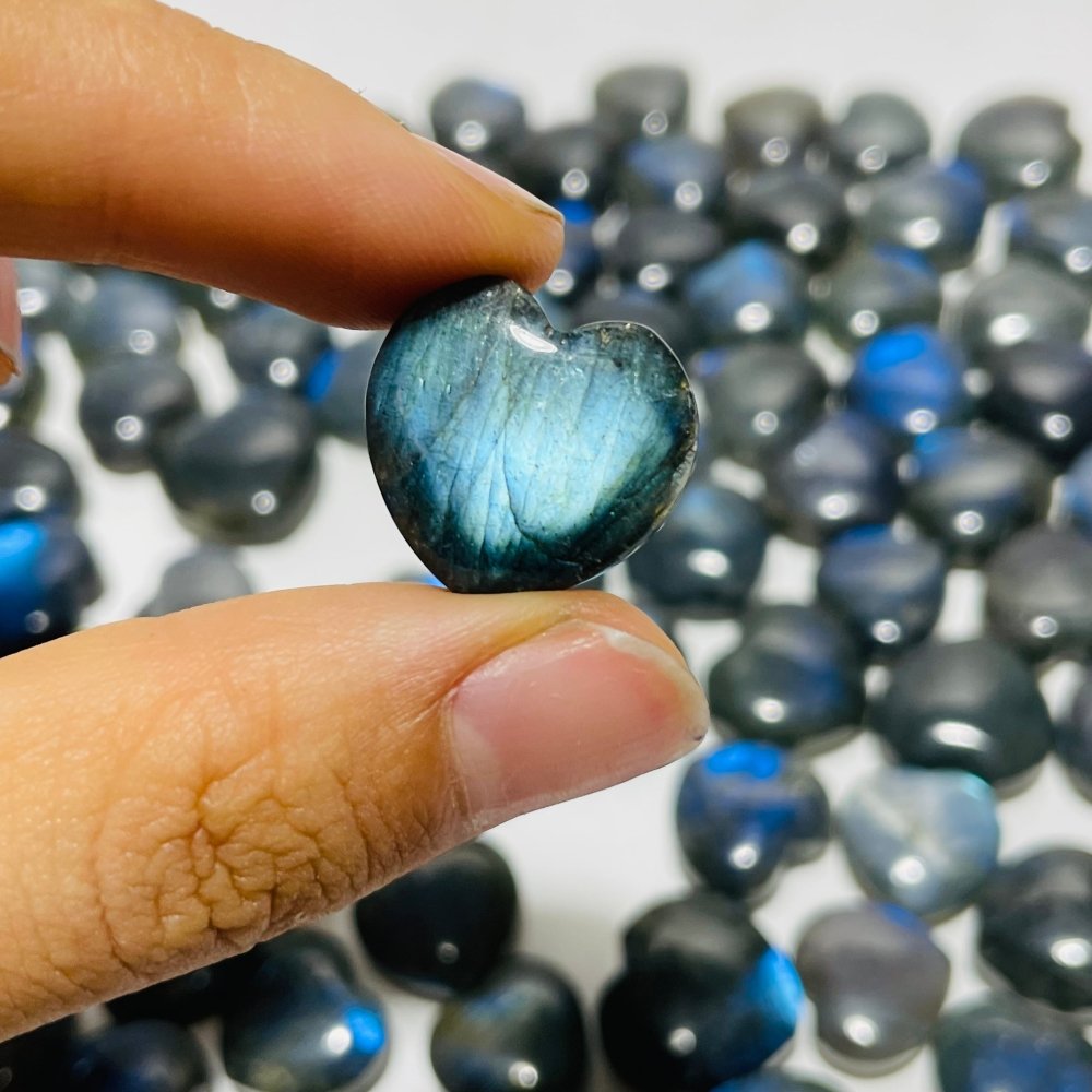 86 Pieces High Quality Mini Labradorite Heart DIY Pendant -Wholesale Crystals