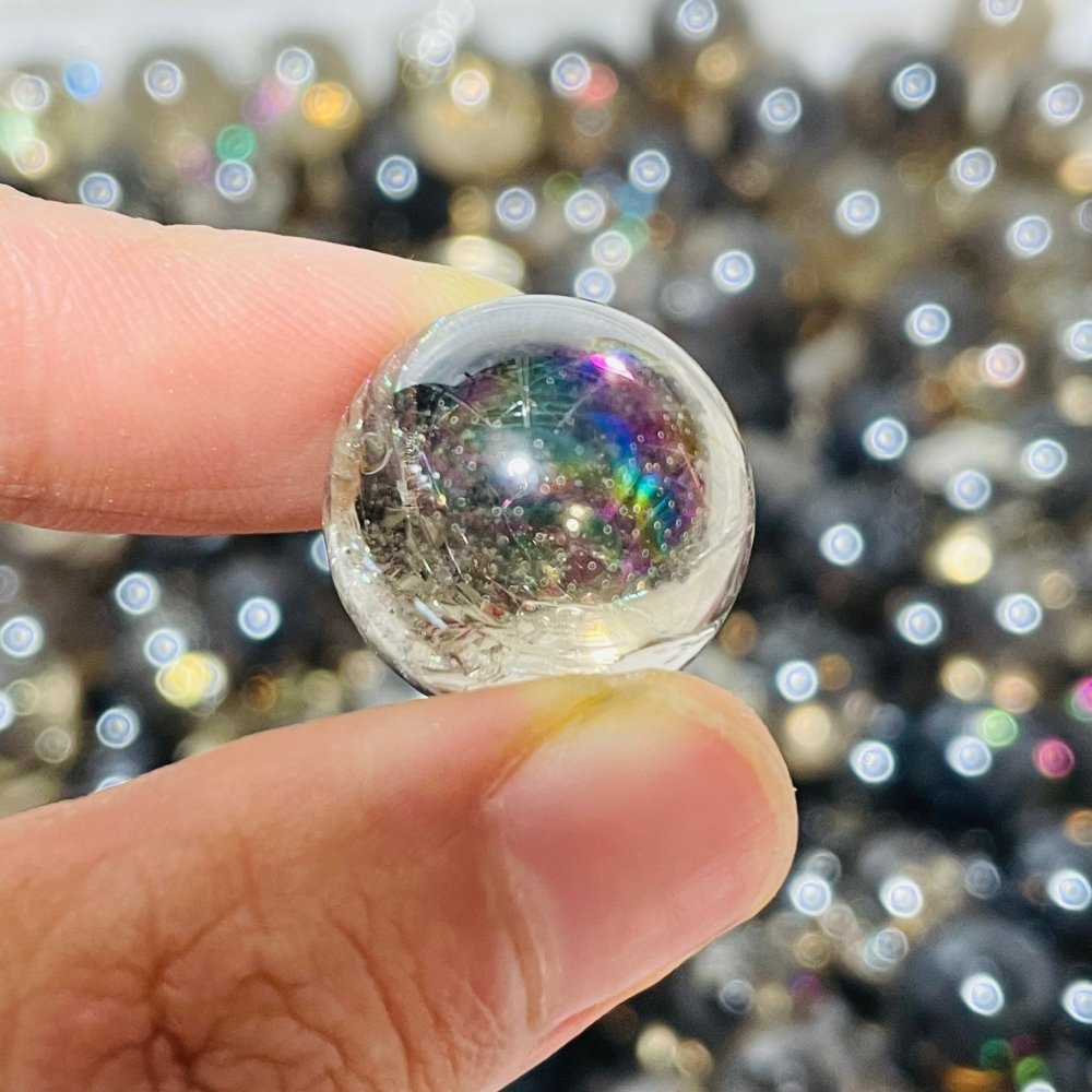 Rainbow Clear Smoky Quartz Spheres Ball Wholesale -Wholesale Crystals
