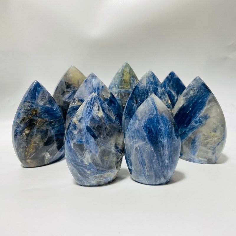 9 Pieces Blue Kyanite Mixed Clear Quartz Arrow Head Shape -Wholesale Crystals