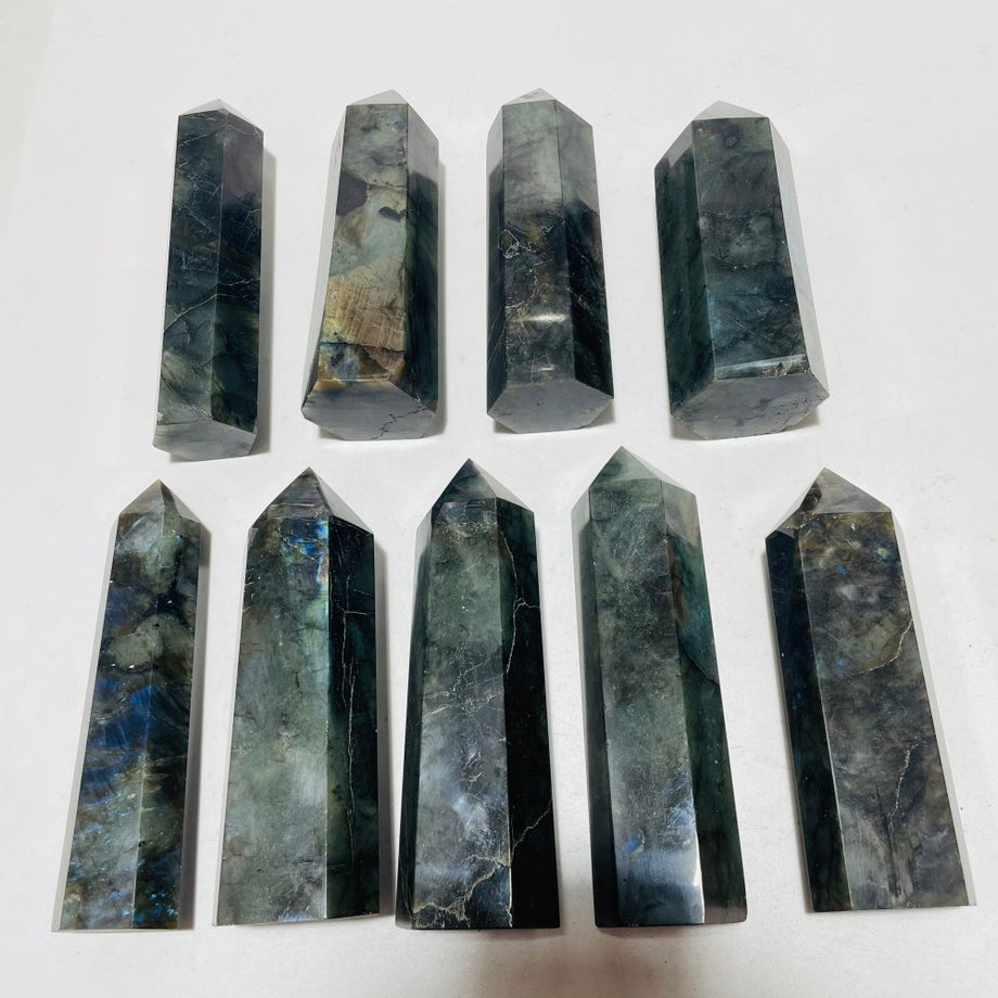 Large quartz labradorite tower shops crystal