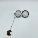 9 Types Crystal Moon 304 Stainless Steel Tea Leak Proof Mesh Filter With Chain - Wholesale Crystals