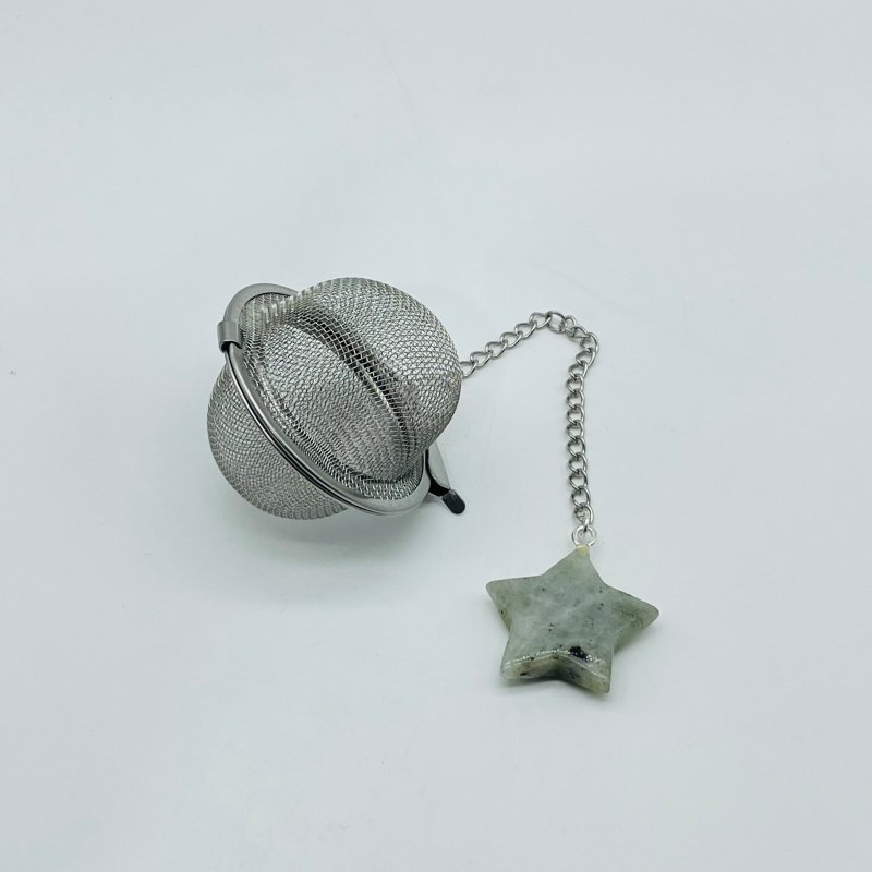 9 Types Crystal Star 304 Stainless Steel Tea Leak Proof Mesh Filter With Chain -Wholesale Crystals