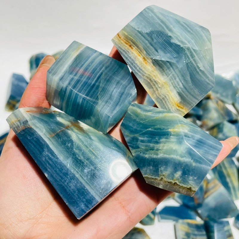 90 Pieces High Quality Blue Onyx Stone Free Form -Wholesale Crystals