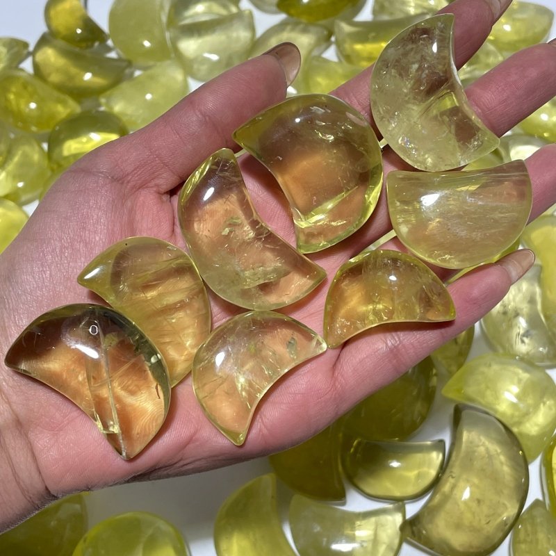 92 Pieces Citrine Moon Carving - Wholesale Crystals