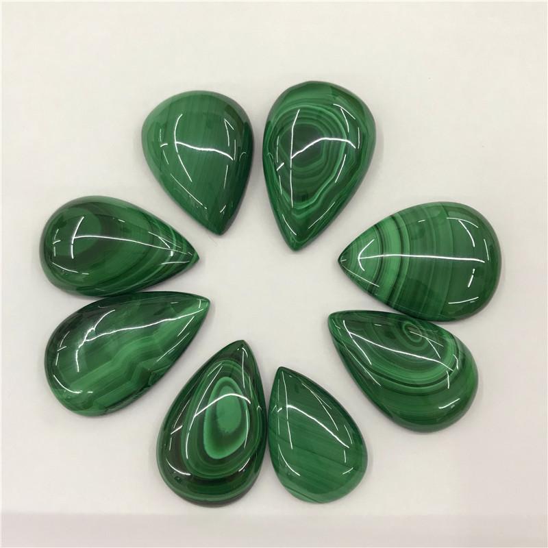 Polished Malachite Teardrop For Jewelry -Wholesale Crystals