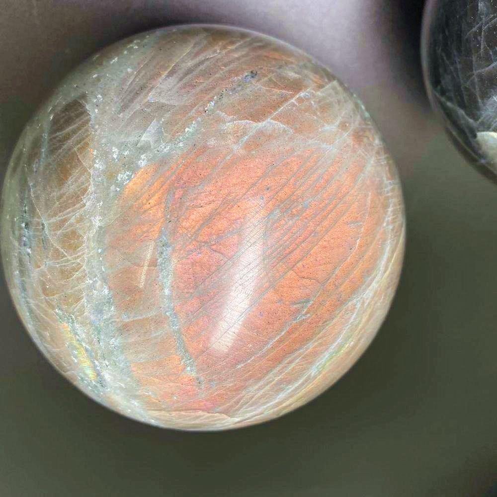 Orange&Purple Labradorite Sphere -Wholesale Crystals