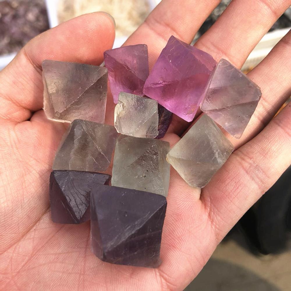Colourful Fluorite Raw Octahedron -Wholesale Crystals