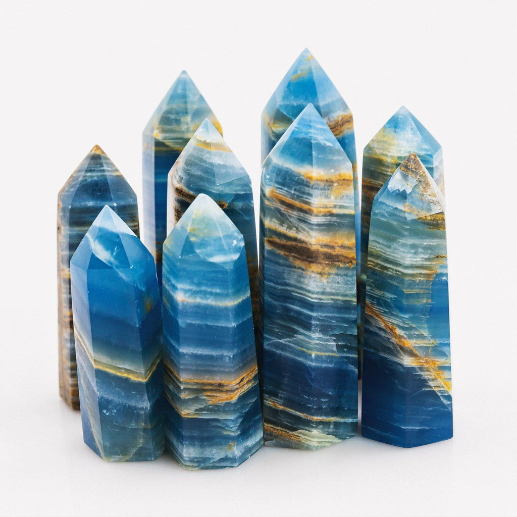 Blue Onyx Wand Quartz Point -Wholesale Crystals