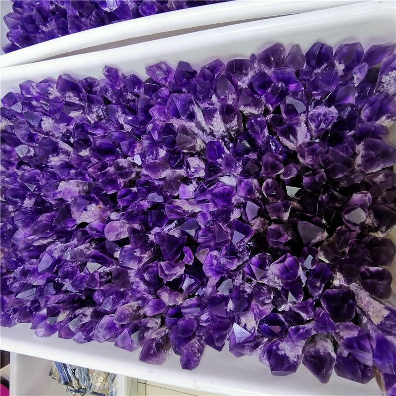 Raw Amethyst Specimen Wand Tower Points -Wholesale Crystals