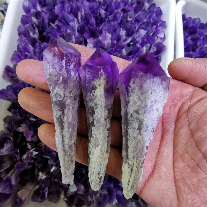 Raw Amethyst Specimen Wand Tower Points -Wholesale Crystals