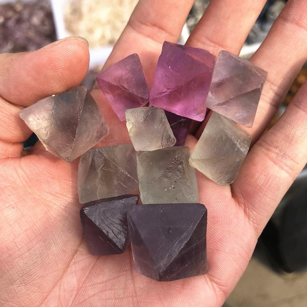 Colourful Fluorite Raw Octahedron -Wholesale Crystals