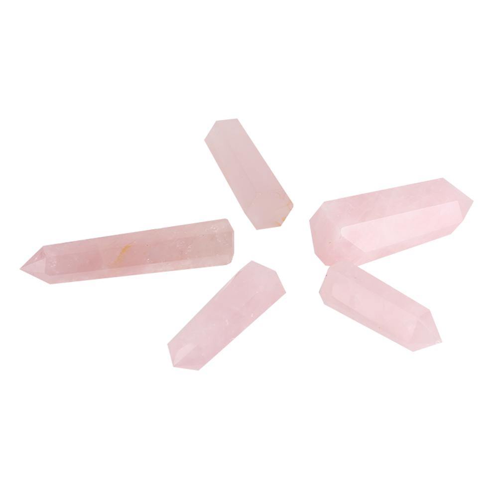 Brazil rose quartz point 2-3.5in(5-9cm) -Wholesale Crystals