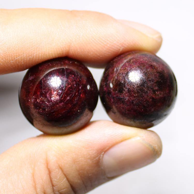 Garnet Ball 2cm With Star Light -Wholesale Crystals
