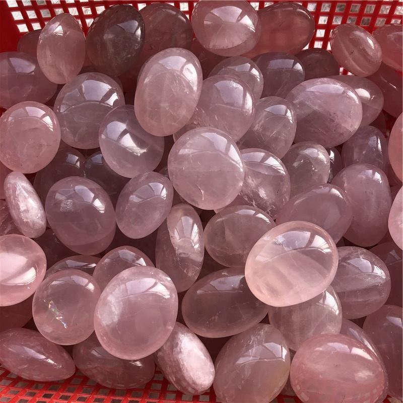 pink rose quartz palm -Wholesale Crystals