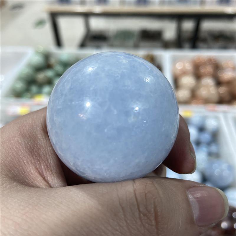 Blue Calcite Ball -Wholesale Crystals