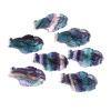 rainbow fluorite carving goldfish pendant -Wholesale Crystals
