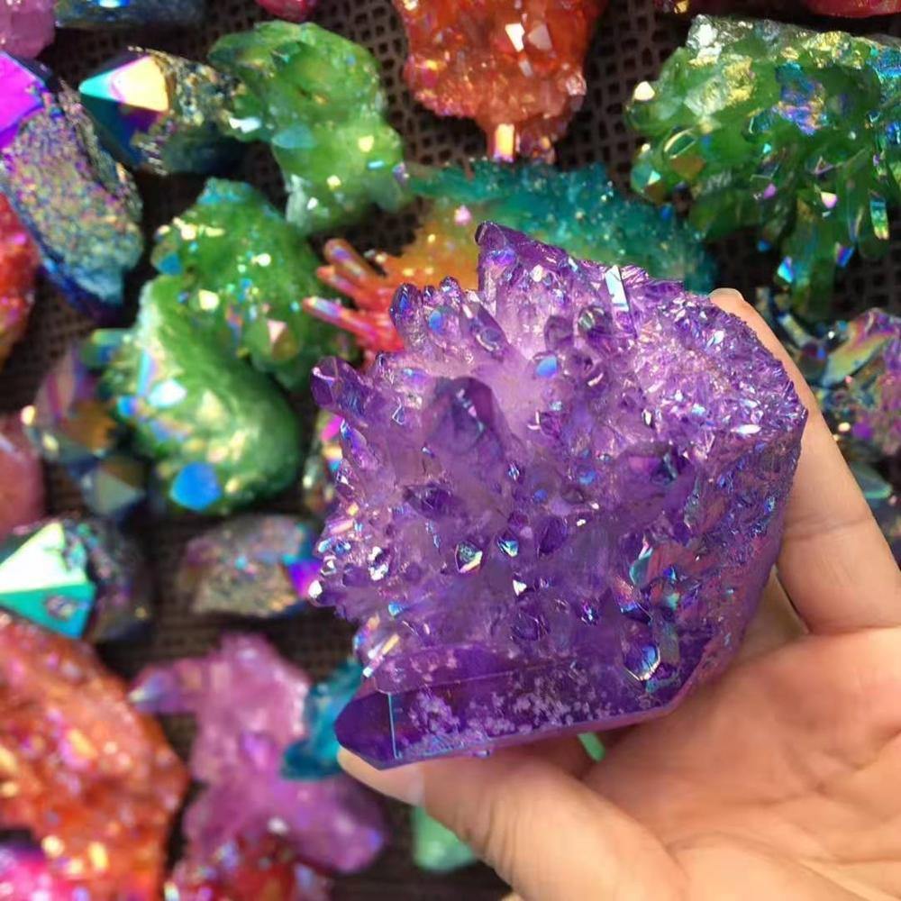 Colorful Aura Crystal Cluster -Wholesale Crystals