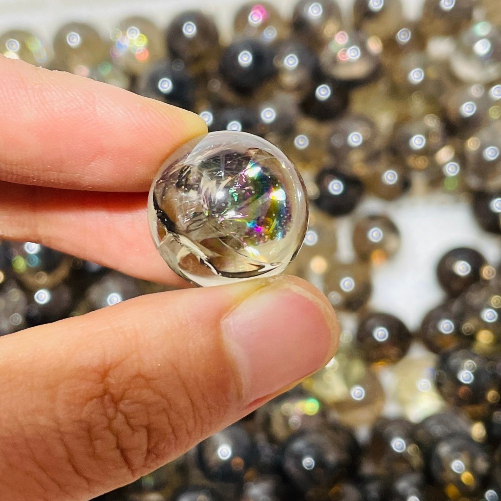 Rainbow Clear Smoky Quartz Spheres Ball Wholesale -Wholesale Crystals